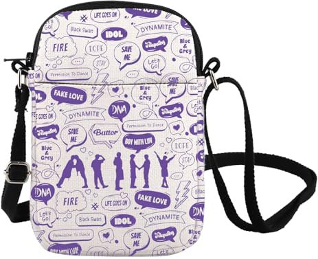 FOTAP K-Pop Group Crossbody Bag K-Pop Band Merchandise K-Pop Musik Fans Geschenke Musik Gruppe Mitglieder Umhängetasche, Save Me Cb UK, INCHES