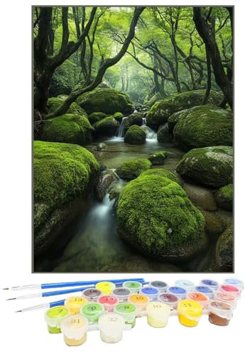 Malen Nach Zahlen Baum, Malen Nach Zahlen Kinder Pflanze, DIY Paint by Numbers Adult AnfäNger Handgemalt öLgemäLde Kit Bastelset mit Pinseln und Acrylfarben für Home Decor, Ohne Rahmen 20x30cm 32-4