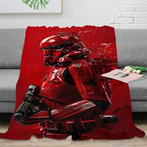 Star Wars Decke Sofadecke Fleecedecke Couchdecke 3D Druck Sturmtruppler Tagesdecke Kuscheldecke Flauschig Warm Bett Decken Weichen Flauschig Für Mädchen Jungen 40x50inch(100x130cm)