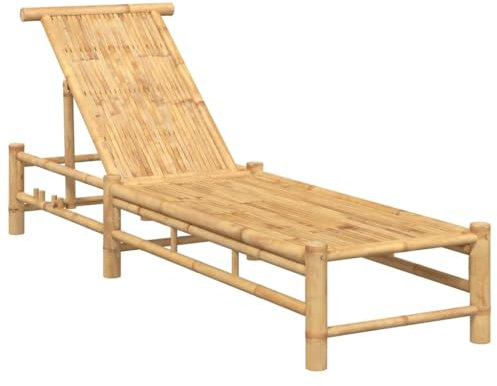 Bain de Soleil 55 x 199 30 cm Bambou, Bain de Soleil, Salon, Chaise Longue d'extérieur, Jardin