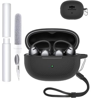 toergy Funda protectora de silicona para auriculares SHOKZ Open Dots ONE, ecológica, con Bluetooth con posicionamiento preciso del orificio, resistente a golpes y arañazos, tacto agradable, color