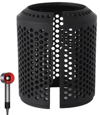 BaZuyunMd 1 tappo filtro esterno, adatto per Dyson Föhn accessori copertura filtro compatibile con Dyson phon HD01, HD03, HD08, HD15, nylon, nero, per la protezione del dispositivo