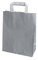 PGV Papiertragetaschen mit Flachhenkel 18 + 8 x 22 cm (100 Stück, HELLGRAU)