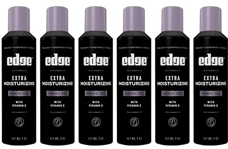 Edge Extra Moisturizing with Vitamin E Shave Gel 7 oz (Pack of 6)