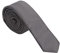 DWOY Herren Krawatte Solid Color Satin Schmale Herren Krawatte 4 cm (Anthrazit)