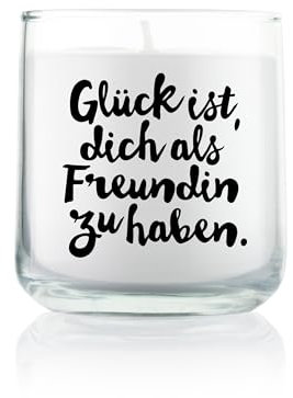 Feel Good Candle | Duftkerze im Glas | Windlicht | Kerze als Geschenk und zur Dekoration (Zimt - Orange, Glück)