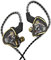CCZ Warriors - Auricolari in-ear NEX 3BA 1Dd per cuffie IEM in ear con design staccabile, cavo OFC 2PIN 4N per cantante musicista (oro)