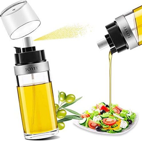 2 in 1 Spruzzino Olio per Friggitrice Aria - Spray e Versate Spruzzatore Olio, 150ml Nebulizzatore Olio, Olio Spray per Friggitrice Ad Aria per Cucinare Grigliare Insalata
