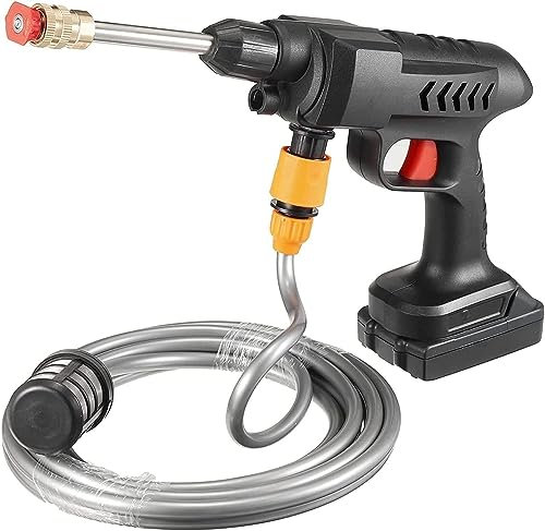 Pistolet Nettoyeur Haute Pression, Nettoyeur Haute Pression Portable Léger sans Fil Nettoyeur Haute Pression Jet Washer 2000 W sans Fil 100 Bars pour Laver Les Voitures/clôtures/bardage