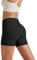 Friptspyg Kurze Sporthose Damen Sport Shorts V High Waist Gym Shorts Stretch Yoga Pants Laufend Hotpants, Schwarz XL