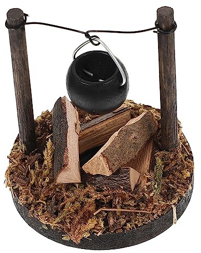 Toyvian Mini-Herd-zubehör Decoraciones para Sala De Casa Puppenhauszubehör Selber Machen Haushaltsgeräte Miniaturen Zum Basteln Puppenhausgarten Außenmöbel Kochutensilien Holz Kind Hölzern