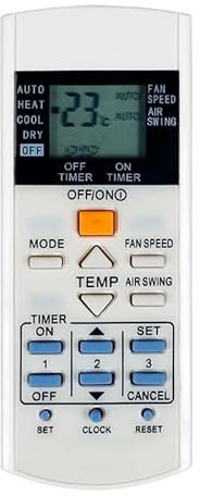 LATOOR 1pc Condizionatore Aria Condizionata Telecomando for Panasonic Regolatore A75C3407 A75C3623 A75C3625 KTSX003 A75C3297