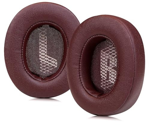 SINOWO Ersatz-Ohrpolster für JBL Live 500BT kabellose Over-Ear-Kopfhörer, Ohrpolster mit Geräuschisolierung, Memory-Schaum, weiches Proteinleder, Rot