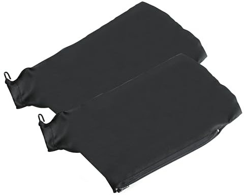 Rawolp 2 Pcs Miter Saw Dust Collector Bag for Dewalt Ryobi Makita 7-1/4, 8-1/2,1-1/2 Dust Ports,Hook and Loop Dust Bag w/Zipper, Wired Adjustable Stand Miter Saw Accessories