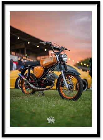 DUB SPENCER S 51 Plakat Simmi Simme DDR VEB Moped XL A2 Hochglanz Poster Zweitakter
