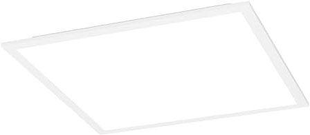 Eglo Connect.z Smart-Home LED Panel Moradillo-Z, 40x40 cm | ZigBee ceiling light fixture, matte, app and voice control Alexa, warm-cool white, RGB, dimmable, white flush mount lamp