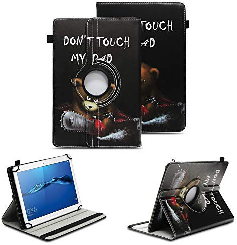 NAUC Tablet Hülle kompatibel für Huawei MediaPad T1 T2 T3 T5 10 Tasche Schutzhülle Schutzcase Cover 360° Drehbar Case, Farben:Motiv 10