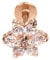 BODYA 1pc Rose Gold 16G 7mm Cubic Zirconia Flower Lip Rings Labret Nose Studs Helix Round Shape Stud Earring Body Piercing Jewelry
