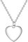 Glanzstücke München Damen-Kette mit Herz-Anhänger zum Gravieren Sterling Silber 40 cm + 5 cm Verlängerung - Herz-Kette personalisiert Geschenk zum Valentinstag