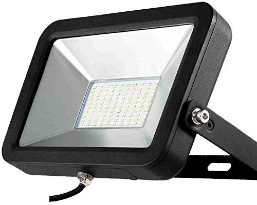 August Müller Lichttechnik AG LED Strahler AML® FL 10W, Profi-Qualität für außen, IP65, Metallgehäuse schwarz, 4000K, 50.000h Lebensdauer
