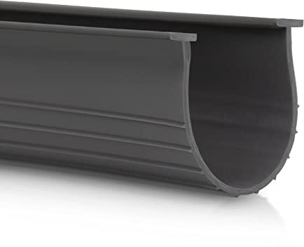 Joint d'étanchéité pour bas de porte de garage 7,6 cm Gris – Style T 6,35 mm – Toutes les largeurs 20' Wide Door