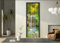 FLFK Cascade ruisseau de Montagne Autocollant Porte Affiche 3D pour Cuisine Chambre Salle de Bain Auto-adhésif Amovible Murale Décoration 77X200cm