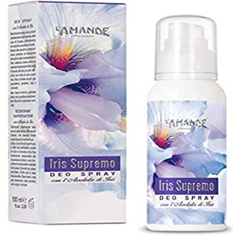 L'AMANDE - Deodorante Donna Spray senza Alcool e Sali di Alluminio, Delicato e Naturale per Pelli Sensibili, Deodorante Donna Idratante dalle Note Fiorite, Agrumate e Talcate - Iris Supremo, 100 ml