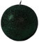 Kerze Kugelkerze Iris grün bottle green glänzend 80 mm