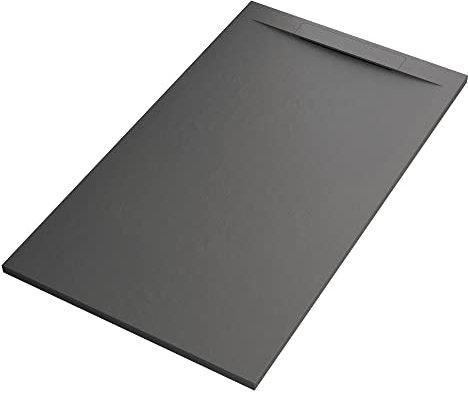 OLIMPO DOCCE - Piatto doccia in marmoresina Grigio Scuro effetto pietra cemento VINCENT - 80x120
