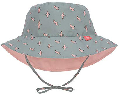 LÄSSIG Baby Kinder Sonnenhut Strandhut Sommerhut Sonnenschutz Kinderhut Babymütze Wendbar Atmungsaktiv UV-Schutz 50+/Splash & Fun Sun Protection Bucket Hat Seal, 03-06 Monate