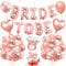 Bride to Be Deko, JGA Deko Frauen, Bride to Be Ballons, JGA Luftballons, Bride to Be Girlande Ballon, Rosegold Luftballons für Junggesellenabschied Frauen, Bachelorette Party, Bridal Shower