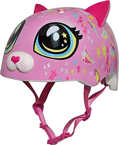 Raskullz Kinder Child/Kids Helmet (5+ Years) -Astro Cat Pink-Unisize 50-54cm Helm, 50-54 cm