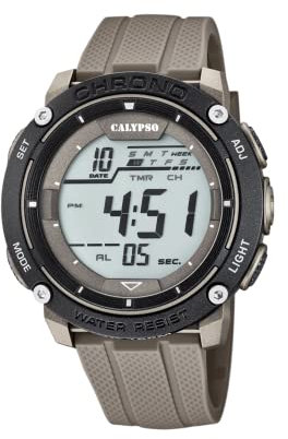 Calypso Uhr Für Herren K5820/1 Flash Time Multi Silikon Case GrünSilikon Band
