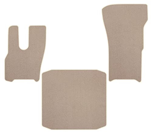 Premium Velourmattenset für DAF XG ohne Pneumatischer Beifahrersitz ab Bj. 2021 PREM BEIGE 3-TLG. Passform Neu Veloursfussmatten Automatten