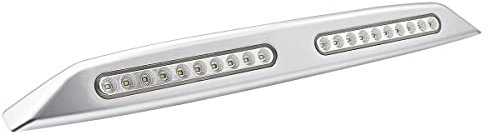 NUZAMAS 12V LED-Innenlichtleiste, 20 LED Universallicht, Ersatz-LED-Lampe für Van, Auto, Wohnmobil, Bus, Caravan, Boot, Wohnmobil, MPV, Wohnmobil, Küche, Badezimmerschrank (Silberfarbe)