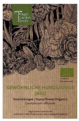 Gewöhnliche Hundszunge (Cynoglossum officinale) Bio 40 Samen, Wildblume, Färberpflanze