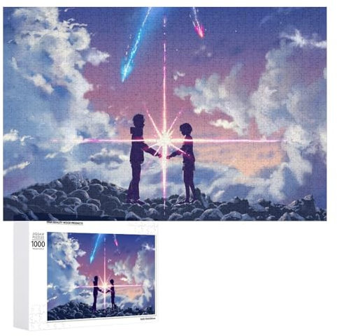 Puzzle 1000 Teile für Erwachsene, Puzzle Your Name, Klassische Puzzle Teenager Jungen Mädchen Puzzle DIY Moderne Wohnkultur Einzigartiges Geschenk Intellektuelles Spiel 38x26 Papier