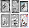 craspire Vintage-Stempel, Transparente Stempel, Vogel, Schmetterling, Frau, Worte, Taschenuhr, Wiederverwendbar, Retro, Transparent, Silikon-Stempelsiegel Für Journaling, Kartenherstellung, DIY