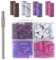 Sanding Bands for Nail Drill, 60Pcs Nail Sanding Bands 80# 120# 180# 240# Coarse Fine Grit with Nails Drill Bit Set for Manicure