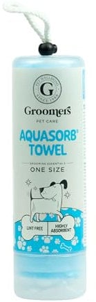 Groomers Pet Care Aquasorb - Gamuza Absorbente - Mediana - Toalla para Mascotas - Reutilizable
