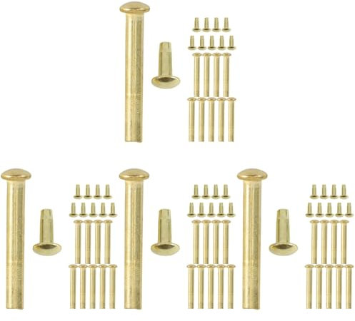 Amosfun 40 Juegos Accesorios para abanicos de Accesorios para Ventiladores Plegables Reparación Ventilador Plegable Kit de reparación de Ventiladores de Papel Remaches de Abanico