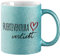 huuraa Glitzertasse Fuerteventura verliebt Geschenk Tasse Blau 330ml Fuerteventura Geschenkidee