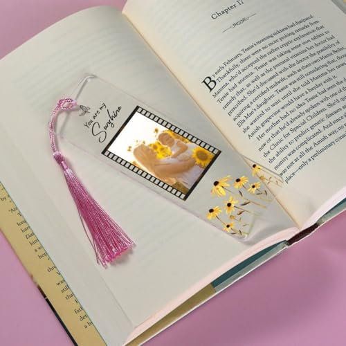 Personalisierte Lesezeichen mit Foto Namen Lesezeichen Acrylglas Bookmark Weihnachten Geburtstag Geschenk für Lehrer, Leser, Mädchen, Mutter, Großmutter, Geschenk Einschulung (Foto&Name)