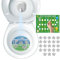 OSNIE Potty Training Soccer Target Toilet Light with Chart for Toddlers Boys, Football Goal Game Dartboard Pee Light with Poster Fun Gate Aiming Target Potty Time Develop Kid Children Toileting Habit