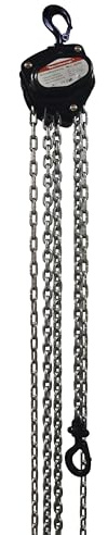 Dolezych DoLast Black Series Stirnradflaschenzug, 3000 kg Tragfähigkeit, 3 m Kettenlänge, mit Überlastschutz