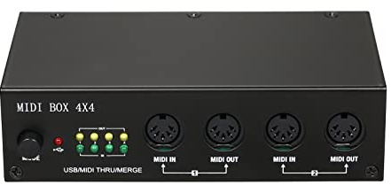 ACAGALA UM4X4 USB MIDI Interface 4 IN /4 Out 64 MIDI Kanäle 4i/4o + Merge 2i4o MIDI Box 4X4