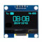 EXTRWORY 1.3 pulgadas para módulo de pantalla OLED 128 x 64 I2C Placa de pantalla LCD autoiluminada de alto contraste para Arduino para Raspberry para proyectos de bricolaje Pi azul blanco (azul)