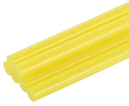 sourcing map 6pcs Mini Hot Glue Sticks for Glue Gun 7mm x 100mm Small Glue Sticks, Yellow