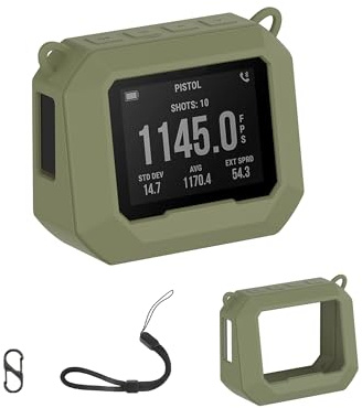toergy Silikon-Schutzhülle für Garmin Xero C1 pro Kamera - Kratz- und stoßfeste & abwaschbare Hülle für kompakten Chronographen, komfortabler Touch,Grün