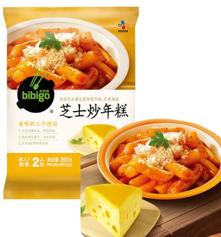 BaiLiSnacky Tteokbokki Soße Set 390g - Genuss in 3 Minuten | - Perfekt Für Tteokbokki, Suppen & Pfannen | Asiatisches Essen | Sofort Verzehrfertige Lebensmittel (Käsegeschmack)